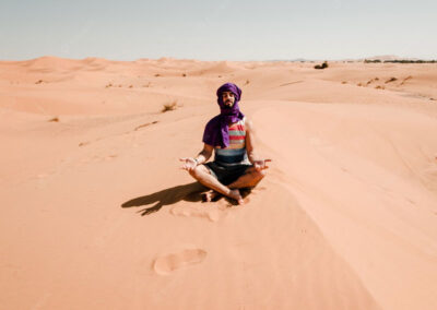 desert activities - Yoga in the desert of Morocco