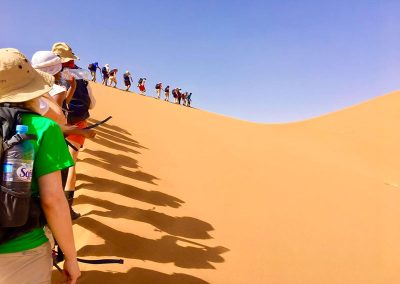 desert trekking and hiking the dunes of Merzouga / Erg Chebbi