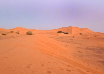 Erg Chebbi at Merzouga, Morocco desert trip and see sunset above dunes.