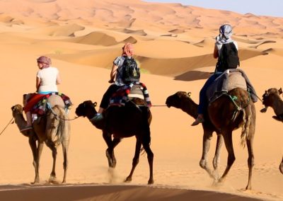 Camel Ride over dunes of Merzouga