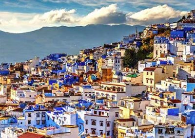 Chefchaouen City in Rif Mountains of Morocco